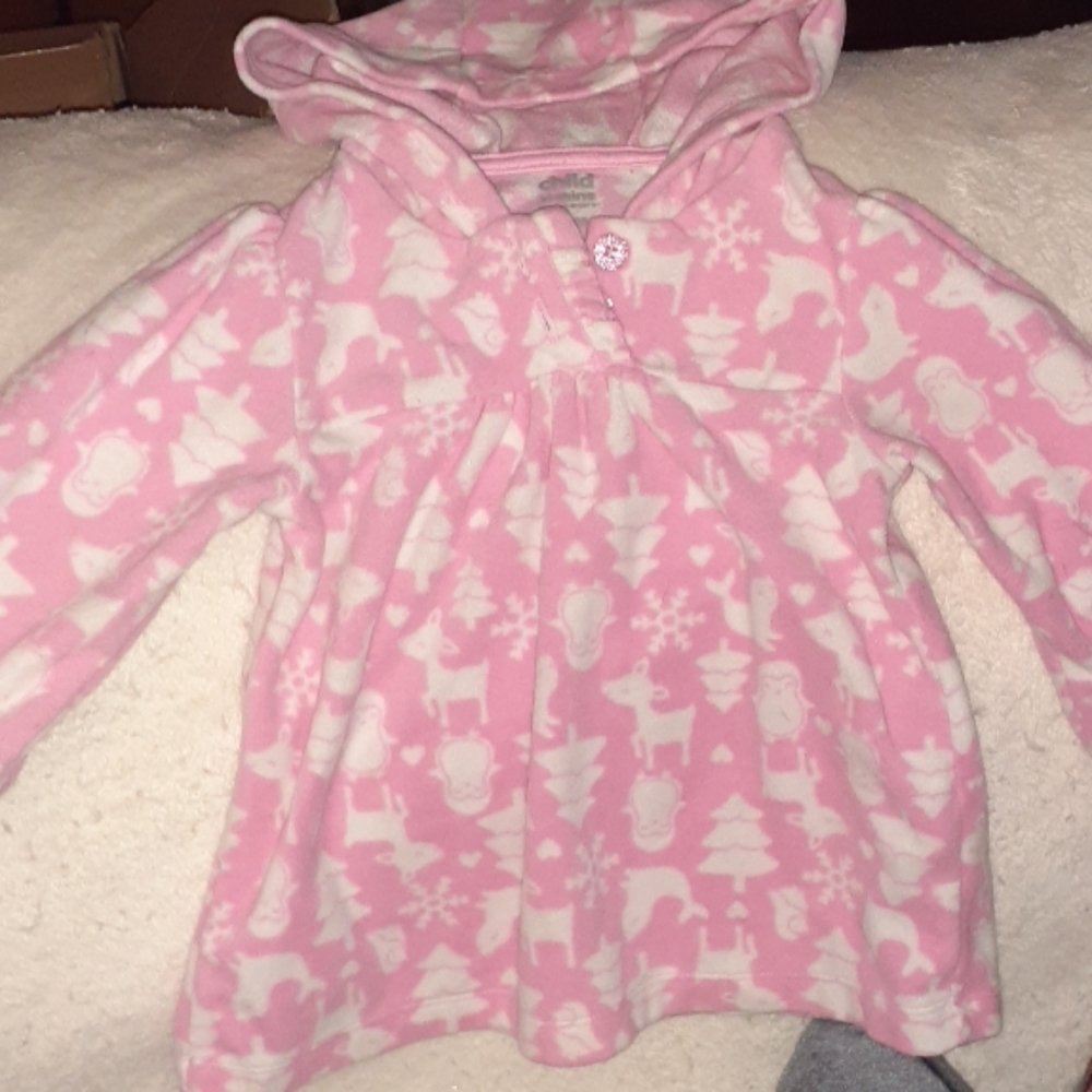 Baby shirt with hood